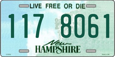 NH license plate 1178061
