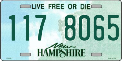 NH license plate 1178065