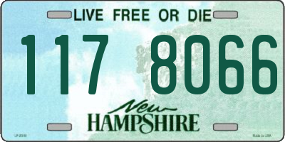 NH license plate 1178066
