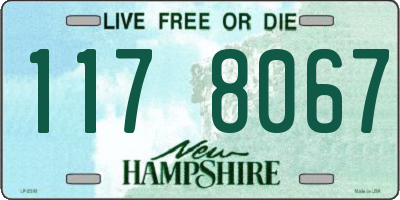 NH license plate 1178067