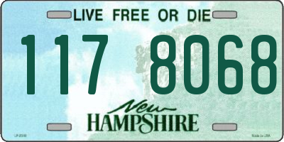 NH license plate 1178068