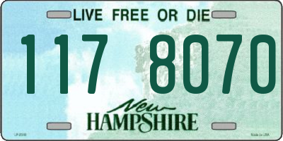 NH license plate 1178070
