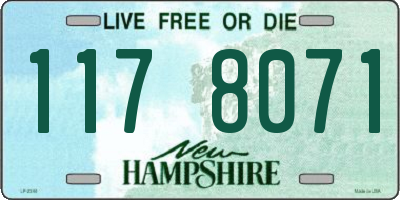 NH license plate 1178071
