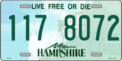 NH license plate 1178072