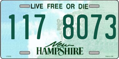 NH license plate 1178073