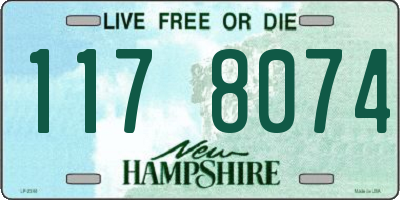 NH license plate 1178074