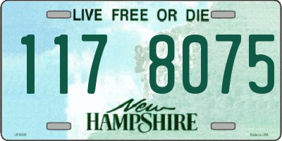 NH license plate 1178075