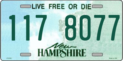 NH license plate 1178077