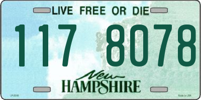 NH license plate 1178078
