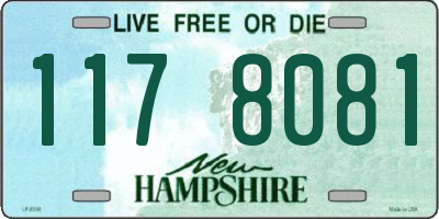 NH license plate 1178081