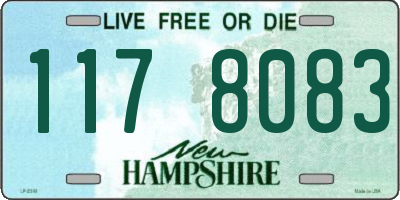 NH license plate 1178083