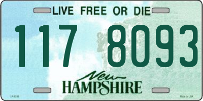 NH license plate 1178093