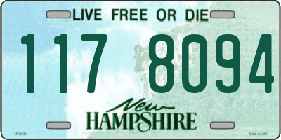 NH license plate 1178094