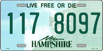 NH license plate 1178097