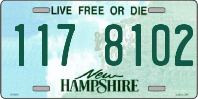 NH license plate 1178102