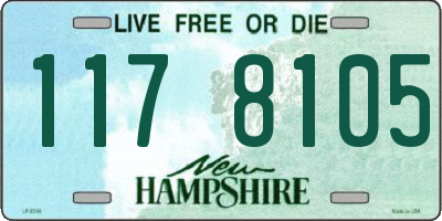 NH license plate 1178105