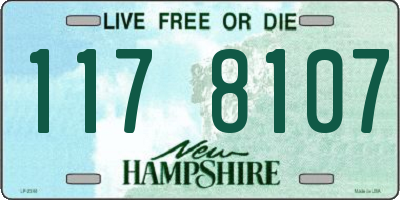 NH license plate 1178107
