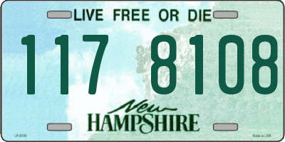 NH license plate 1178108