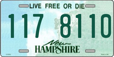 NH license plate 1178110