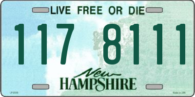 NH license plate 1178111