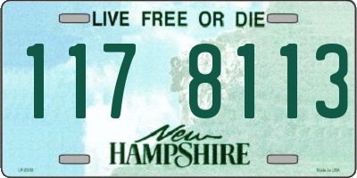 NH license plate 1178113