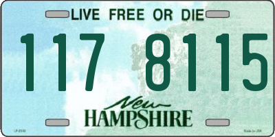 NH license plate 1178115