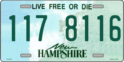 NH license plate 1178116
