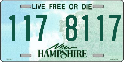 NH license plate 1178117
