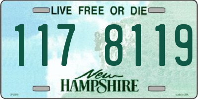 NH license plate 1178119