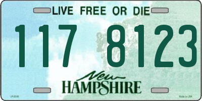 NH license plate 1178123