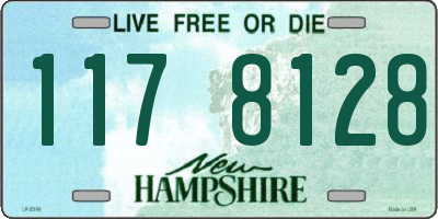 NH license plate 1178128