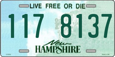 NH license plate 1178137