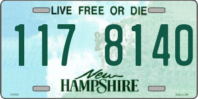 NH license plate 1178140