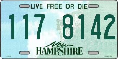 NH license plate 1178142