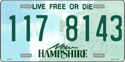 NH license plate 1178143
