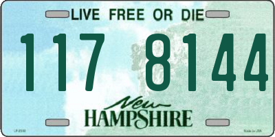 NH license plate 1178144
