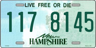 NH license plate 1178145