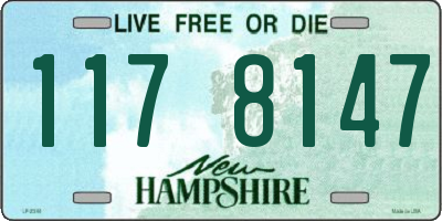 NH license plate 1178147