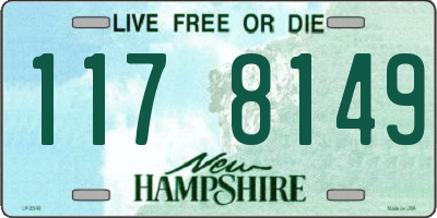 NH license plate 1178149