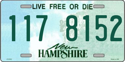 NH license plate 1178152
