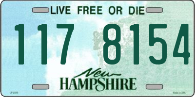 NH license plate 1178154