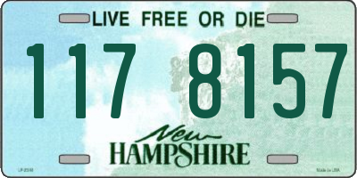 NH license plate 1178157