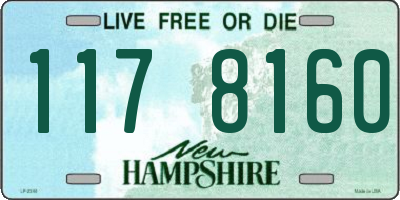 NH license plate 1178160