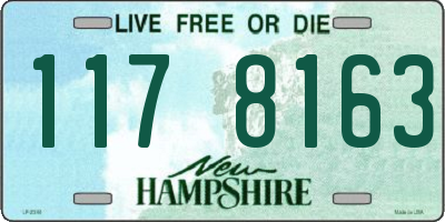 NH license plate 1178163