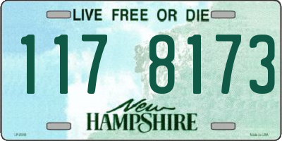 NH license plate 1178173