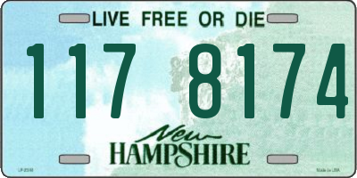 NH license plate 1178174