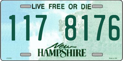 NH license plate 1178176
