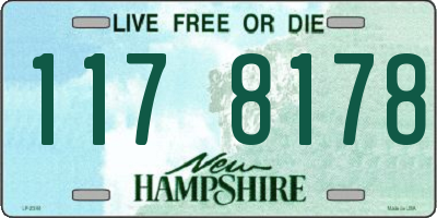 NH license plate 1178178
