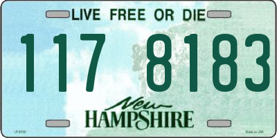 NH license plate 1178183