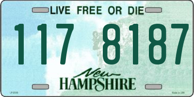 NH license plate 1178187